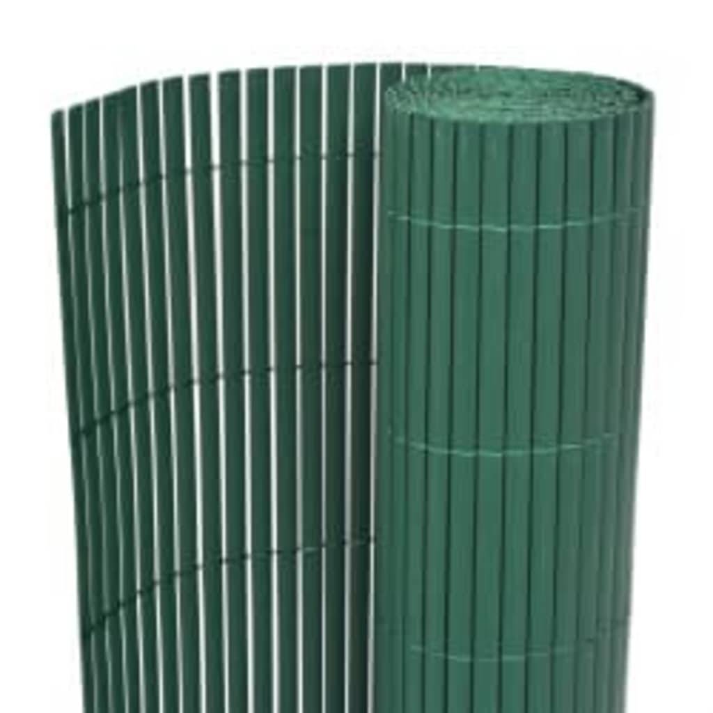 vidaXL Gartenzaun Doppelseitig 110x500 cm Grün