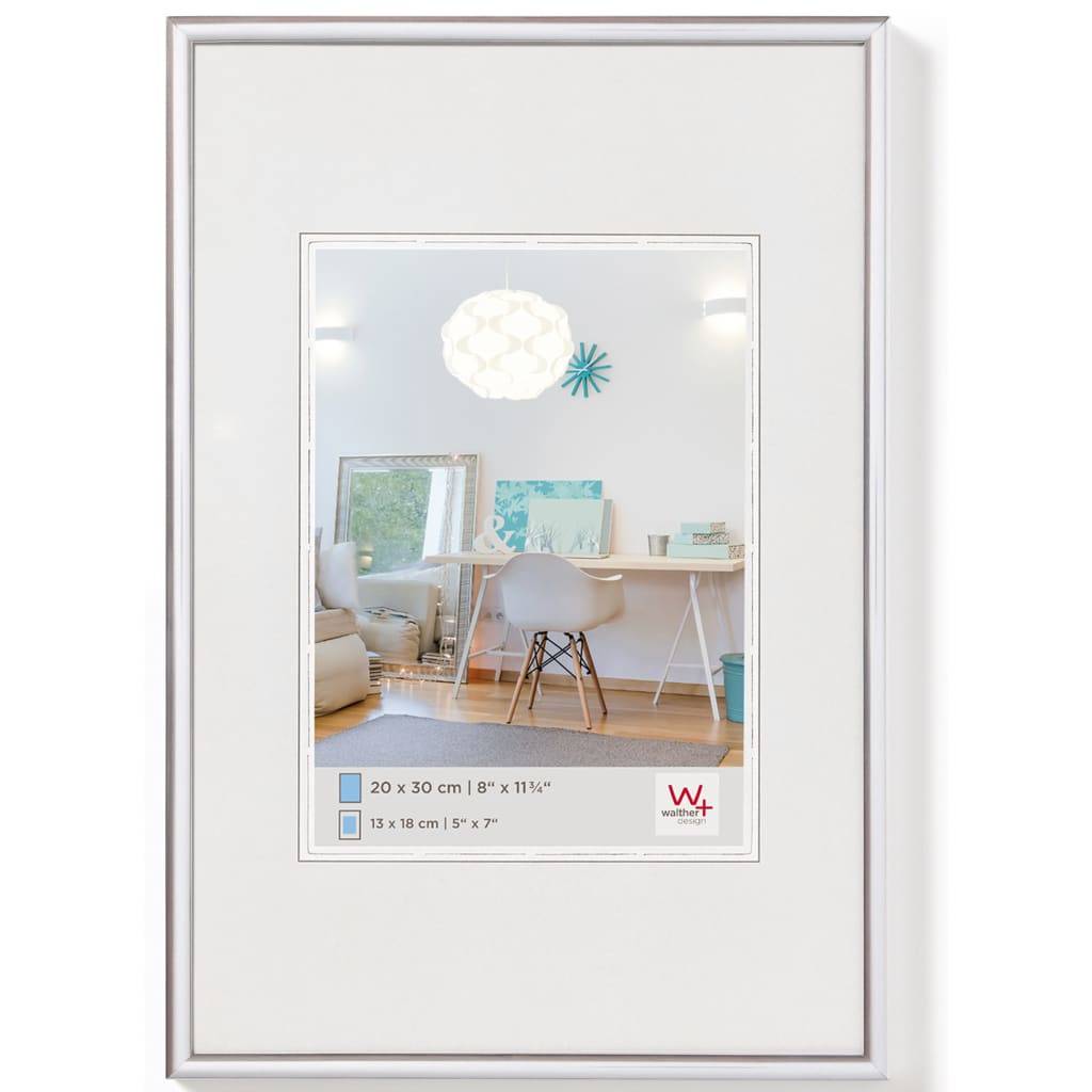 Walther Design Bilderrahmen New Lifestyle 50x70 cm Silbern