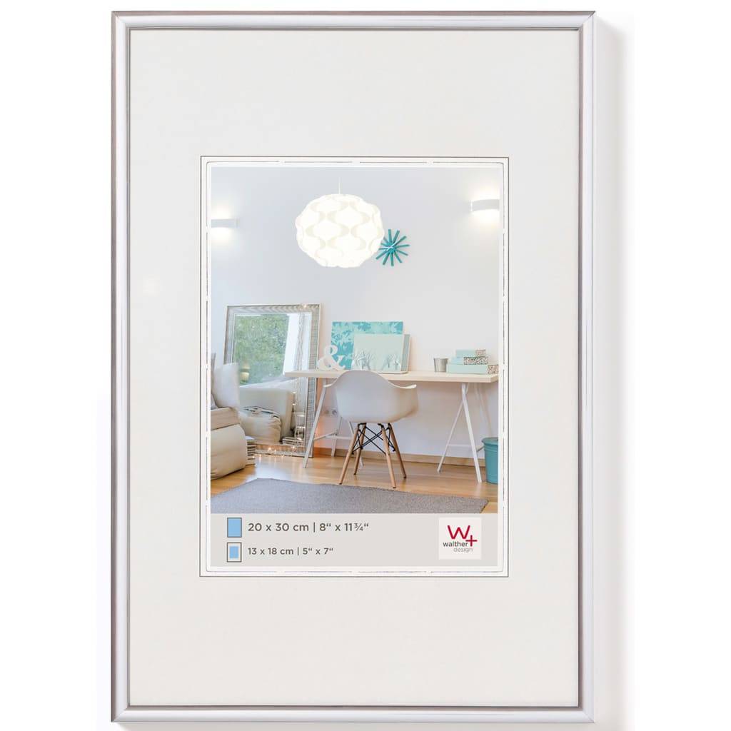 Walther Design Bilderrahmen New Lifestyle 50x70 cm Silbern
