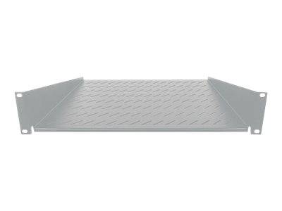 Intellinet 712217 19 Zoll Netzwerkschrank-Geräteboden 2 HE Festeinbau Geeignet für Schranktiefe: ab 450 mm Grau