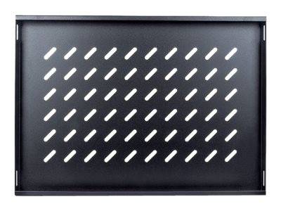 Intellinet 712521 19 Zoll Netzwerkschrank-Geräteboden 1 HE Festeinbau Geeignet für Schranktiefe: ab 600 mm Schwarz