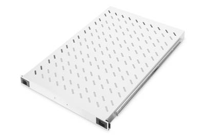DIGITUS Fachboden 1HE 30x483x720mm bis 65kg grau ausziehbar Multimedia-Technik für 19