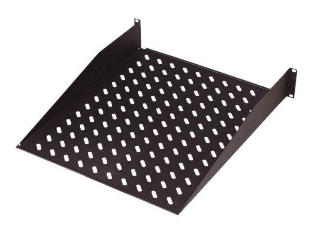 Digitus DN-19 TRAY-2-SW 19 Zoll Netzwerkschrank-Geräteboden 2 HE Festeinbau Geeignet für Schranktiefe: ab 600 mm Schwarz