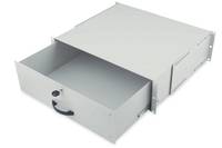 Digitus DN-19 KEY-3U 19 Zoll Netzwerkschrank-Schublade 3 HE Lichtgrau (RAL 7035)