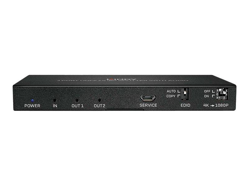 LINDY 38230 2 Port HDMI-Splitter 4096 x 2160 Pixel Schwarz