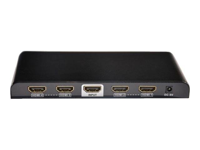 TECHly IDATA-HDMI-4K4 4 Port HDMI-Splitter 1920 x 1080 Pixel Schwarz