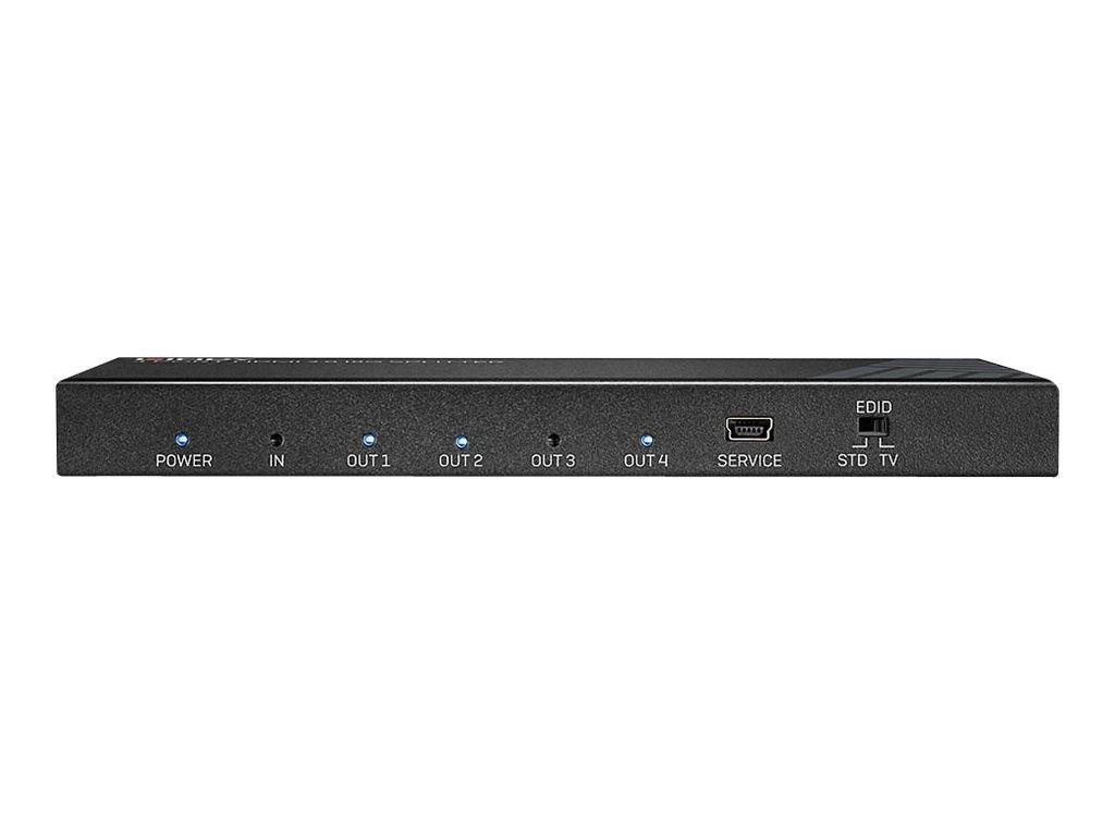 Lindy 4 Port HDMI 2.0 18G Splitter - Video-/Audio-Splitter - 4 x HDMI - Desktop