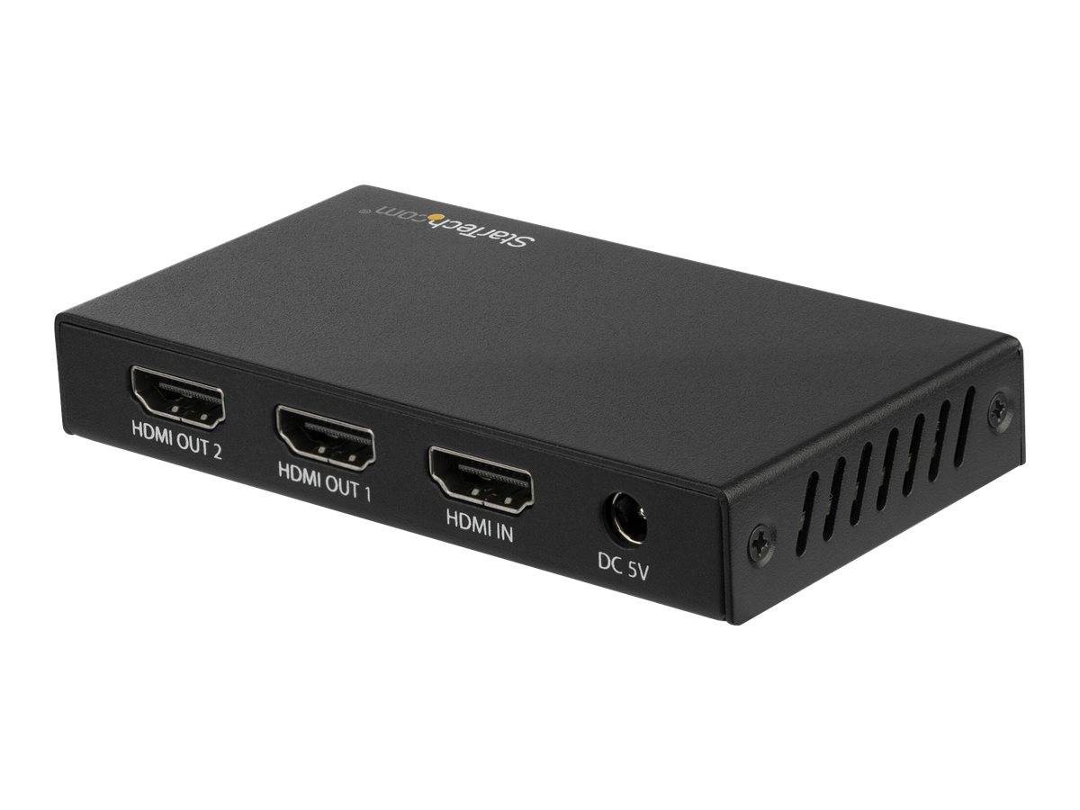 StarTech.com HDMI Splitter - 2-Port - 4K 60Hz - HDR - 1x2 HDMI Verteiler - Video