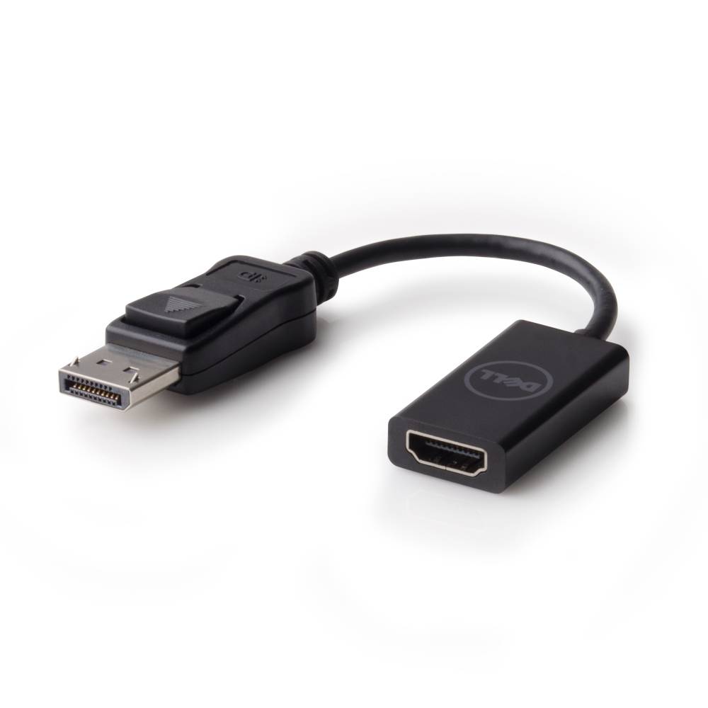 Dell DANAUBC087 DisplayPort / HDMI Adapter [1x DisplayPort Stecker - 1x HDMI-Buchse] Schwarz