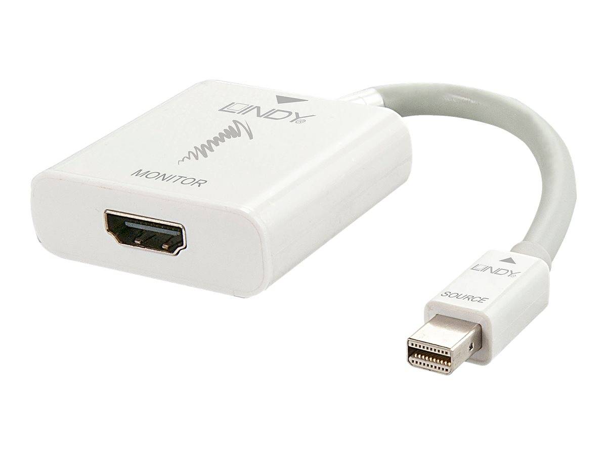 LINDY 41069 Mini-DisplayPort / HDMI Konverter [1x DisplayPort Stecker - 1x HDMI-Buchse] Weiß 15.00 cm