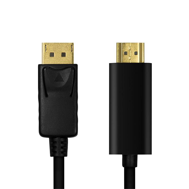 LogiLink DisplayPort Kabel, DP 1.2 to HDMI 1.4, schwarz, 1m