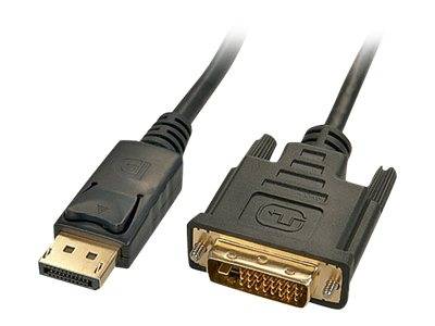LINDY DisplayPort / DVI Adapterkabel DisplayPort Stecker, DVI-D 24+1pol. Stecker 1.00 m Schwarz 41490 DisplayPort-Kabel