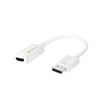Techly Video- / Audio-Adapter - DisplayPort (M) - bis HDMI (W) - 15 cm - abgesch