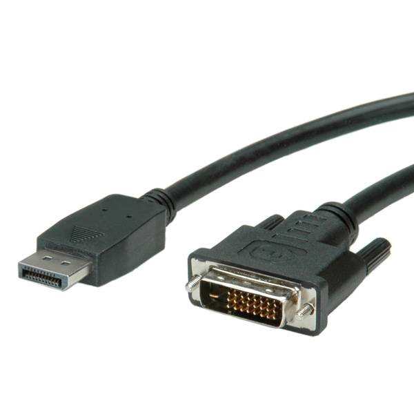 VALUE DisplayPort Kabel DP ST - DVI-D ST, schwarz, 2 m
