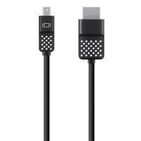 Belkin Mini-DisplayPort / HDMI Adapterkabel Mini DisplayPort Stecker, HDMI-A Stecker 1.80 m Schwarz F2CD080bt06 DisplayPort-Kabel