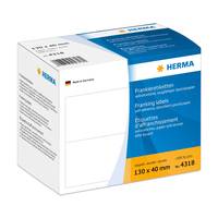 HERMA Franking labels - Papier - selbstklebend - weiß - 130 x 40 mm 1000 Etikett(en) (500 Bogen x 2)