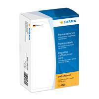 HERMA Franking labels - Selbstklebend - weiß - 50 x 140 mm 500 Etikett(en) (250 Bogen x 2)