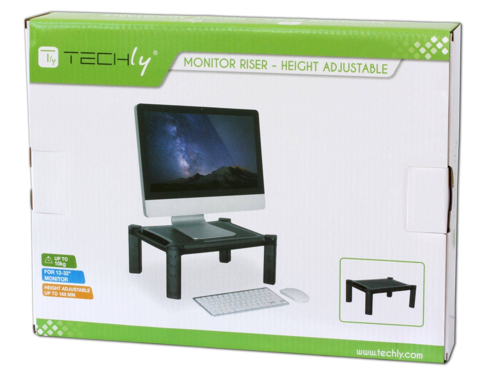 Monitor Riser - Aufstellung - für Monitor / Notebook / Drucker - Kunststoff - Sc