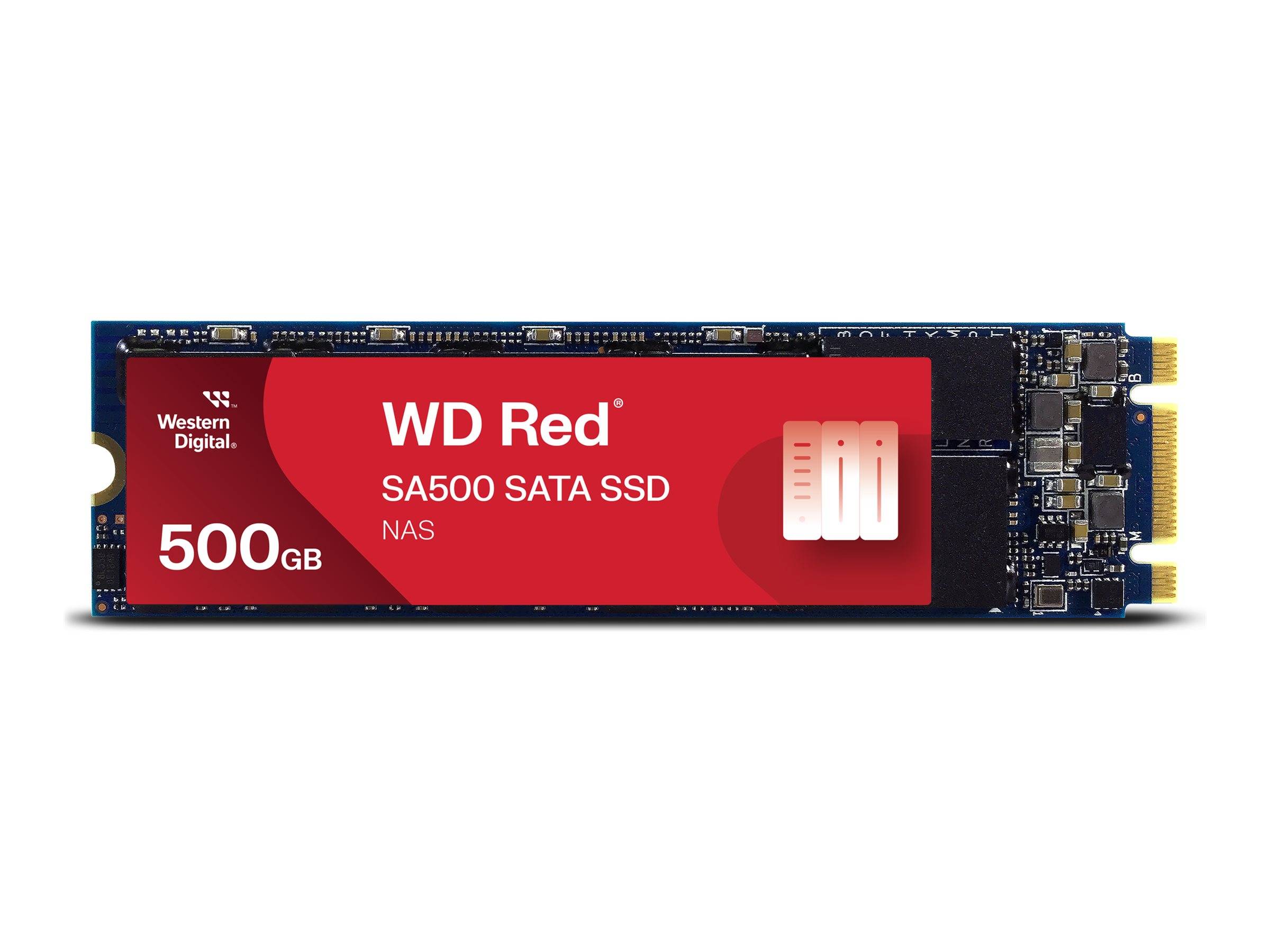 Western Digital WD Red™ SA500 500 GB Interne M.2 SATA SSD 2280 M.2 SATA 6 Gb/s Retail WDS500G1R0B
