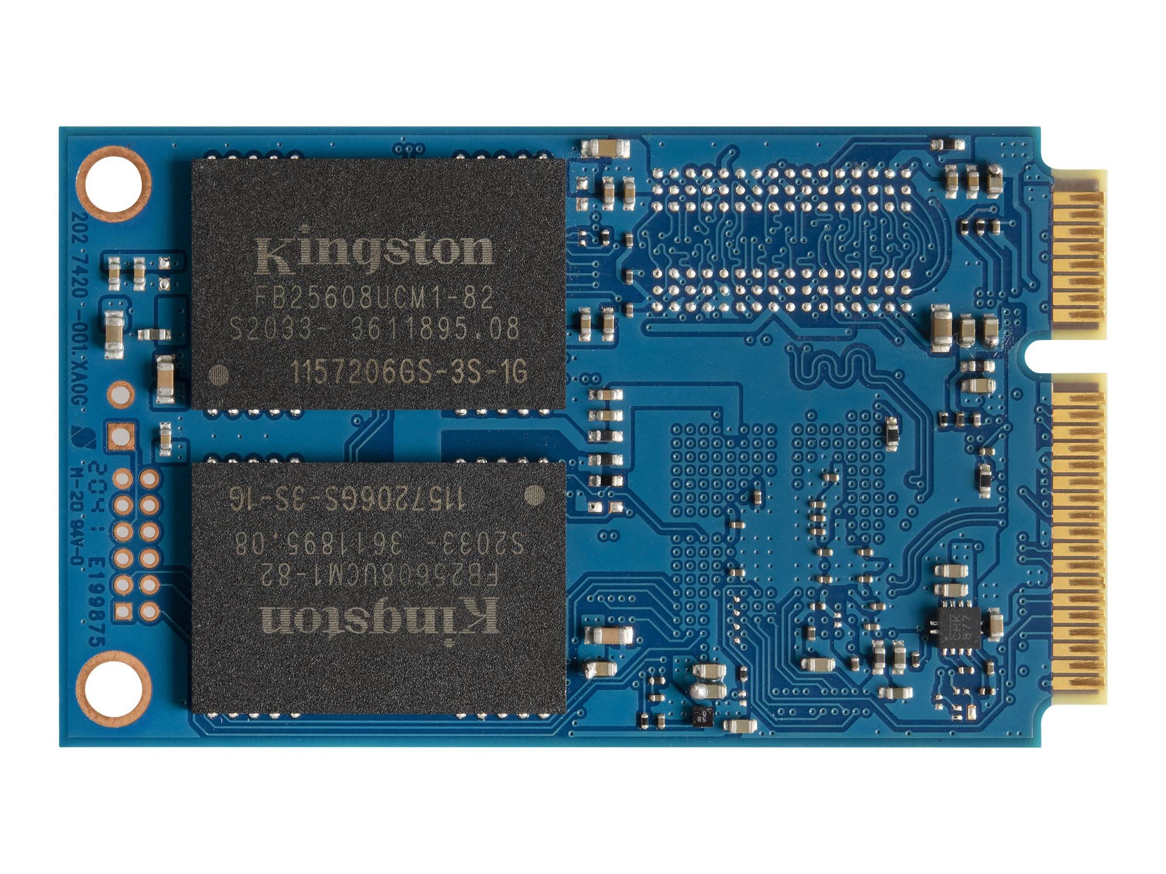 Kingston 256 GB Interne mSATA SSD SATA 6 Gb/s Retail SKC600MS/256G