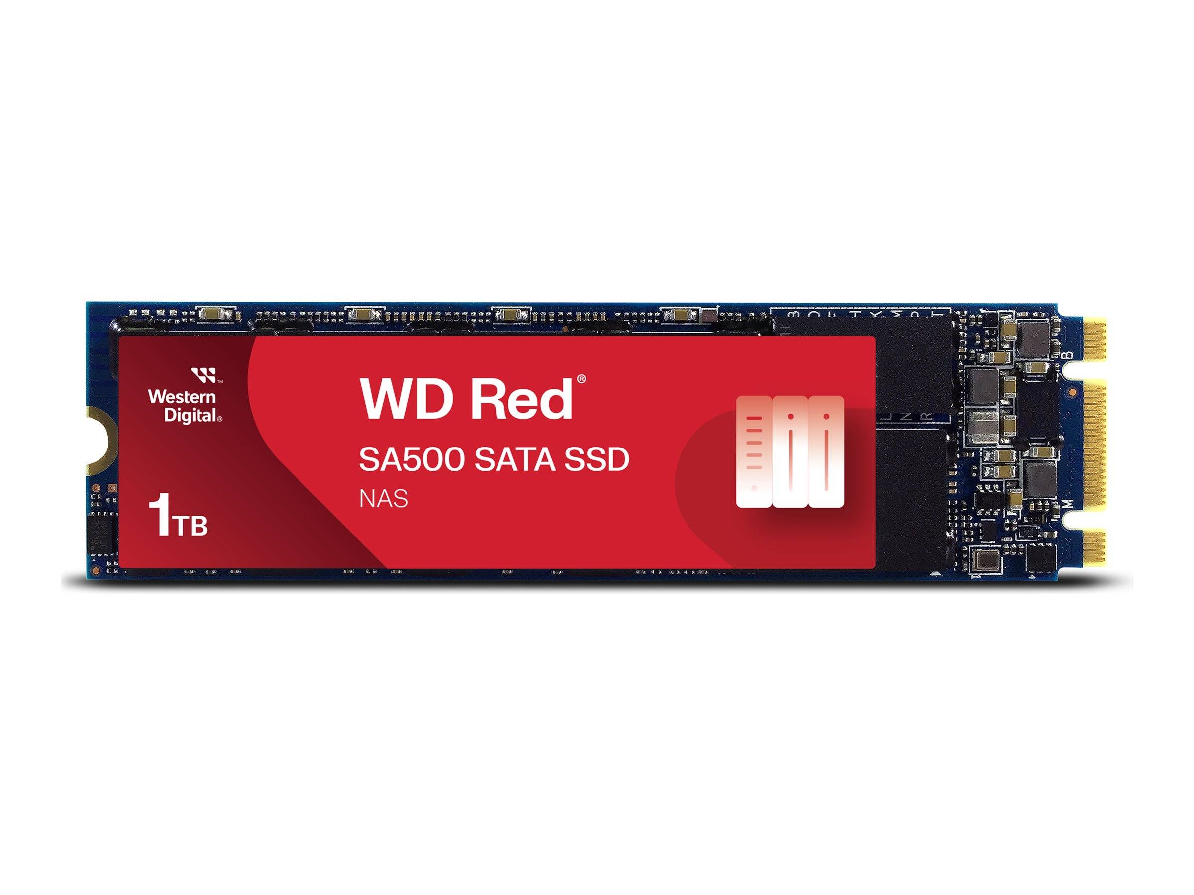 Western Digital WD Red™ SA500 1 TB Interne M.2 SATA SSD 2280 M.2 SATA 6 Gb/s Retail WDS100T1R0B