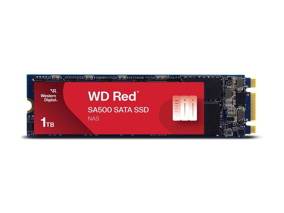 Western Digital WD Red™ SA500 1 TB Interne M.2 SATA SSD 2280 M.2 SATA 6 Gb/s Retail WDS100T1R0B