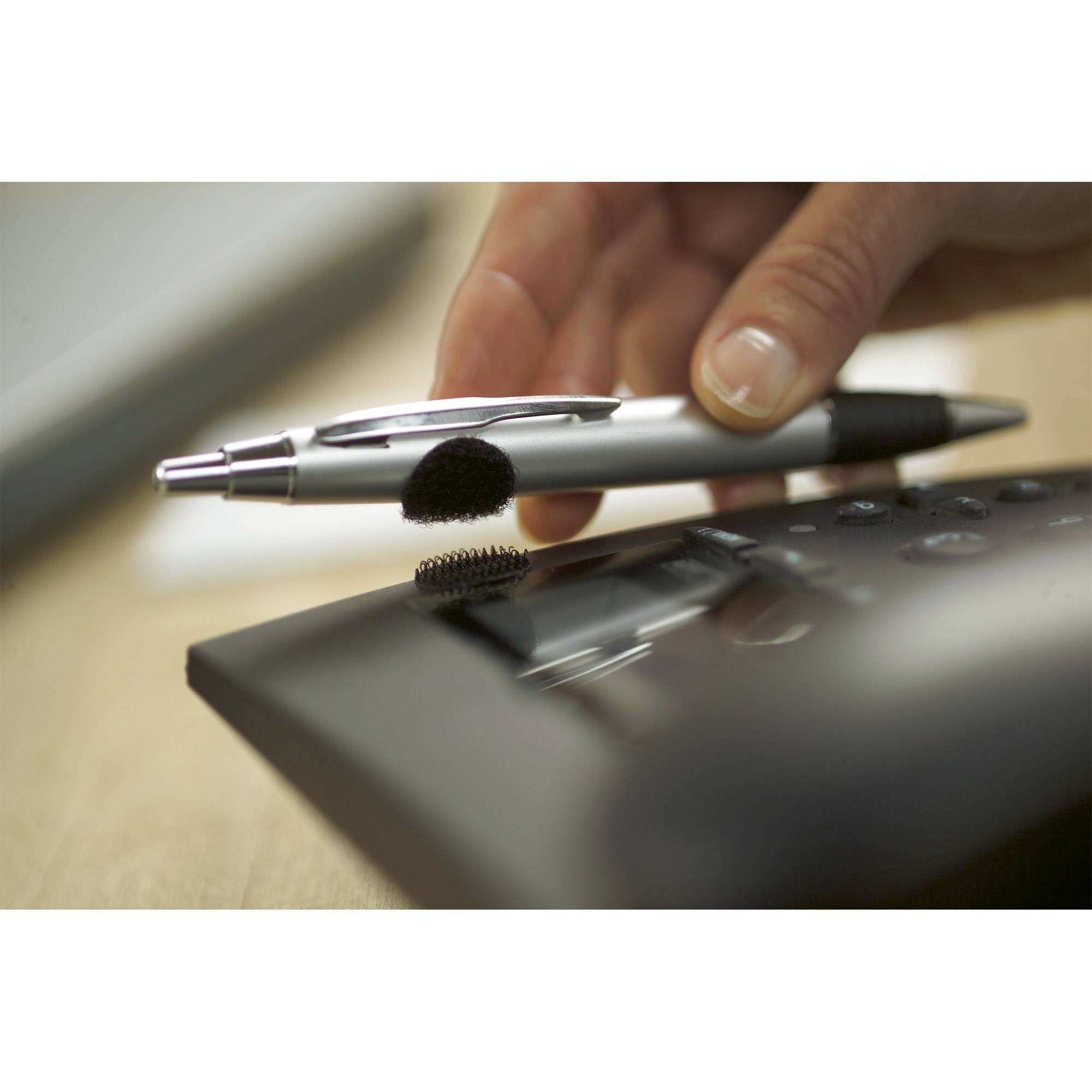 TESA On & Off 55224-00-01 Klettband zum Aufkleben Haft- und Flauschteil (L x B) 1000 mm x 20 mm Schwarz 1 St.