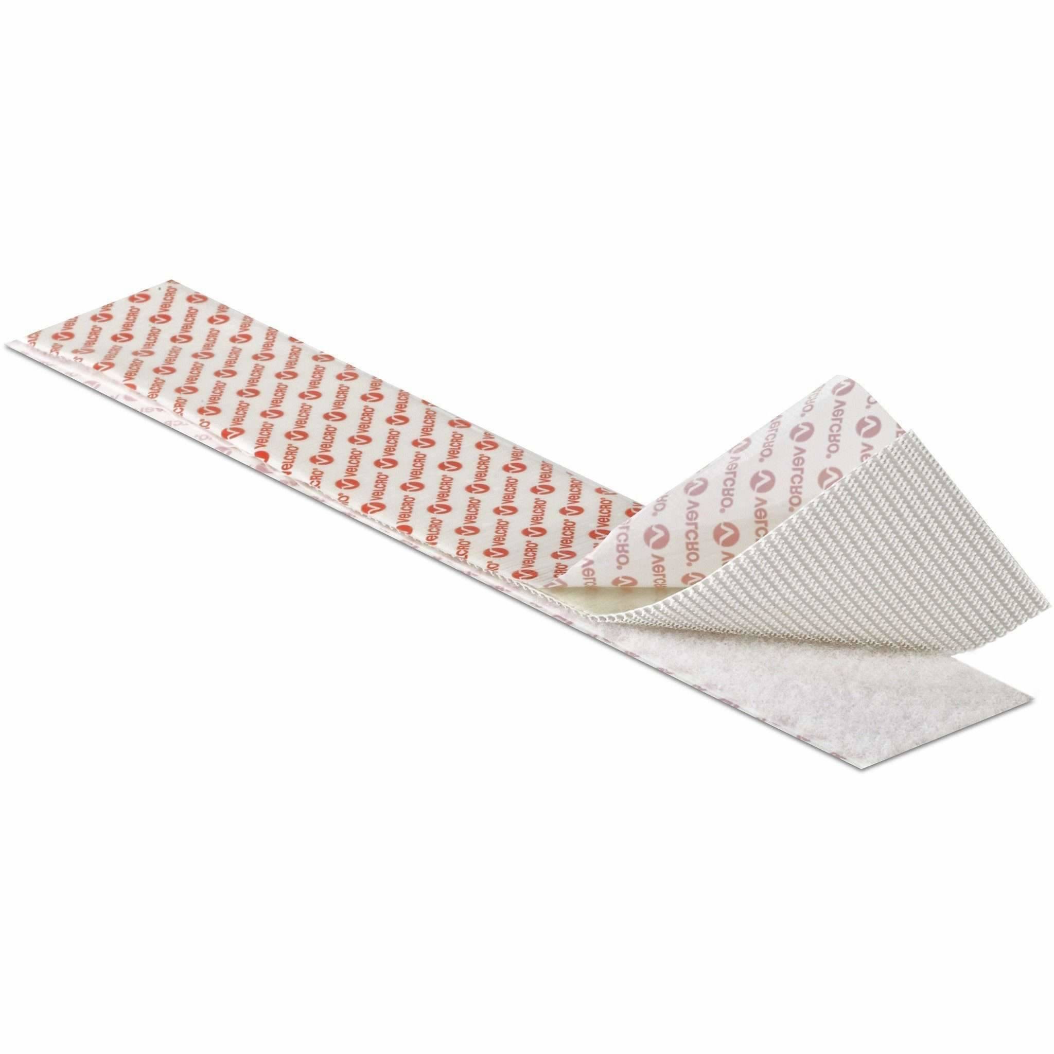 VELCRO® Klettband Extra Stark Selbstklebend, Haken & Flausch 50mm x 1m Weiß