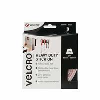 VELCRO® Klettband Extra Stark Selbstklebend, Haken & Flausch 50mm x 2.5m Weiß