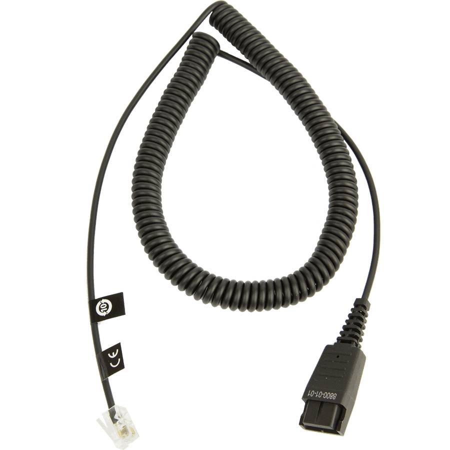 Jabra 01.01.8800 Telefon-Headset-Kabel 2.00 m Schwarz