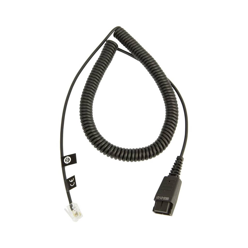 Jabra 01.01.8800 Telefon-Headset-Kabel 2.00 m Schwarz