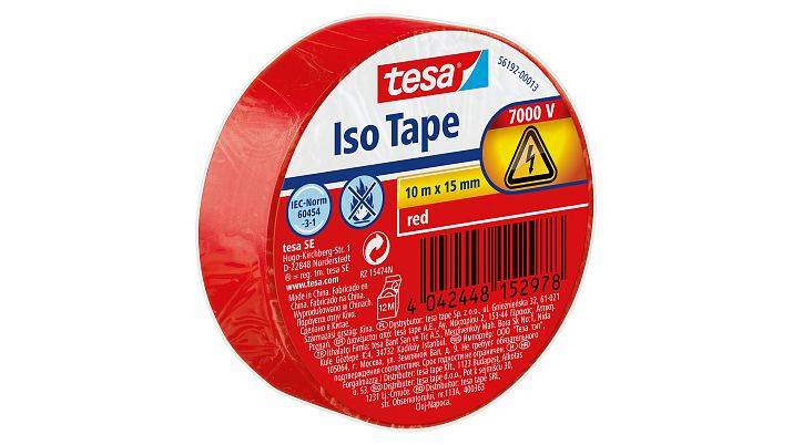 tesa 56192-00013-22 Isolierband Rot (L x B) 10 m x 15 mm 1 St.
