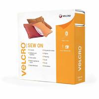 VELCRO® Klettband zum Aufnähen, Haken &amp; Flausch 30mm x 10m Weiß