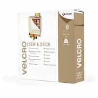 VELCRO® Klettband zum Aufnähen &amp; Aufkleben, Haken &amp; Flausch 20mm x 10m Schwarz