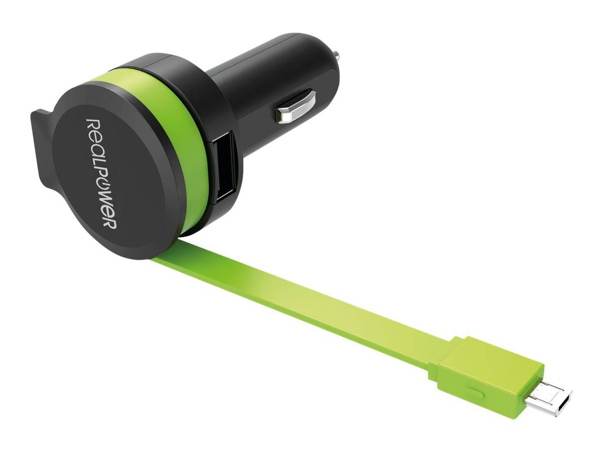 ULTRON - Realpower - Auto-Netzteil - 4.8 A - 2 Ausgabeanschlussstellen (USB, Micro-USB Typ B)