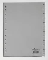 Durable 6507 Register DIN A4 Dez.-Jan. Polypropylen Grau 12 Registerblätter geprägte Taben 650710
