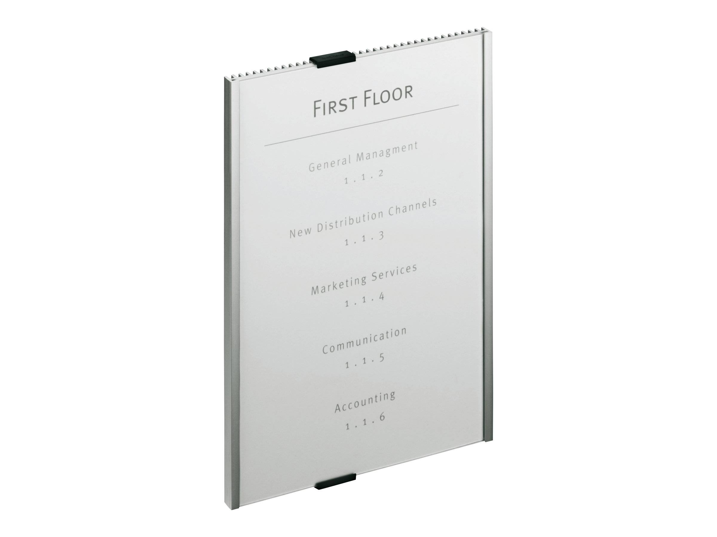 Türschild Info Sign 210x297mm silber