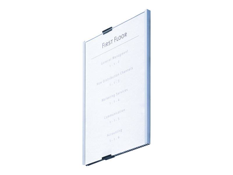 Türschild Info Sign 210x297mm silber