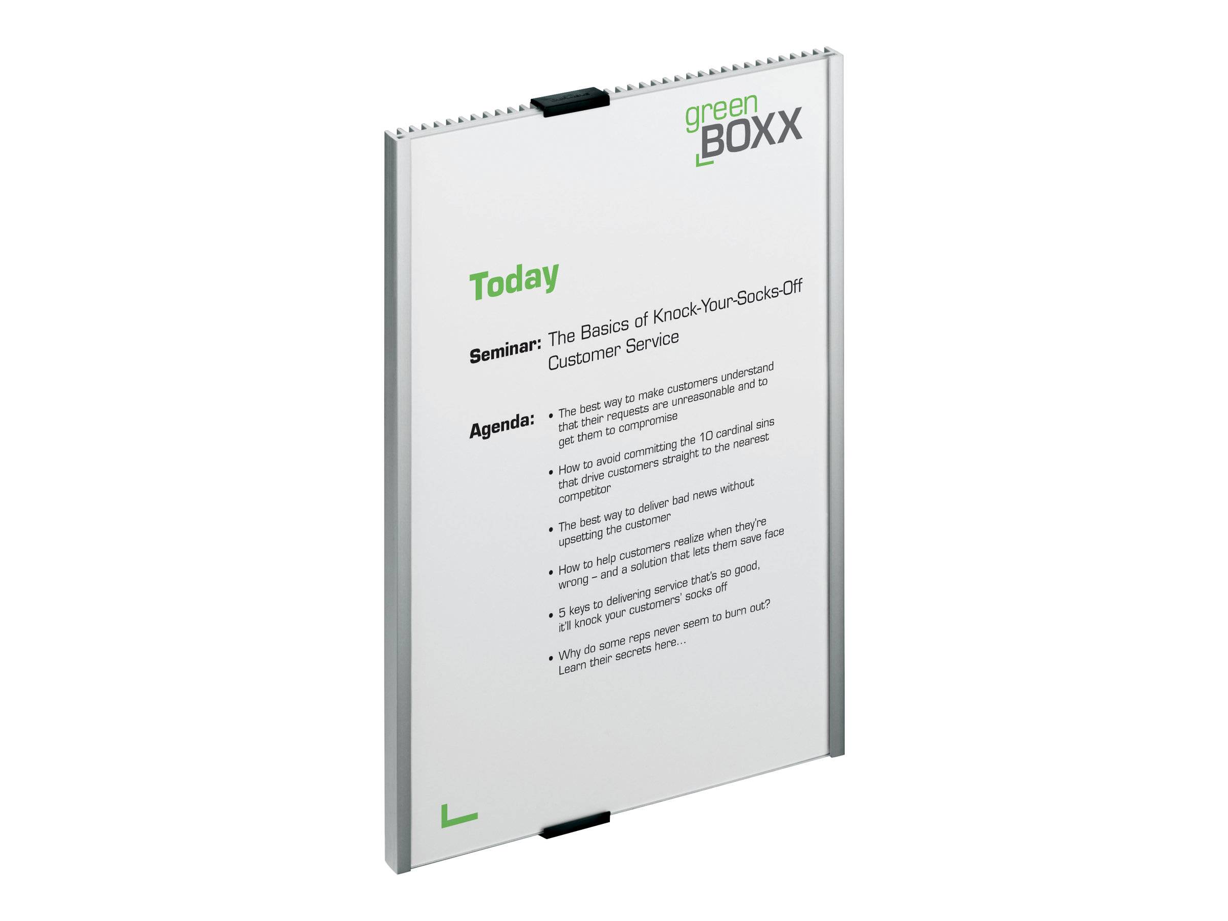Türschild Info Sign 210x297mm silber