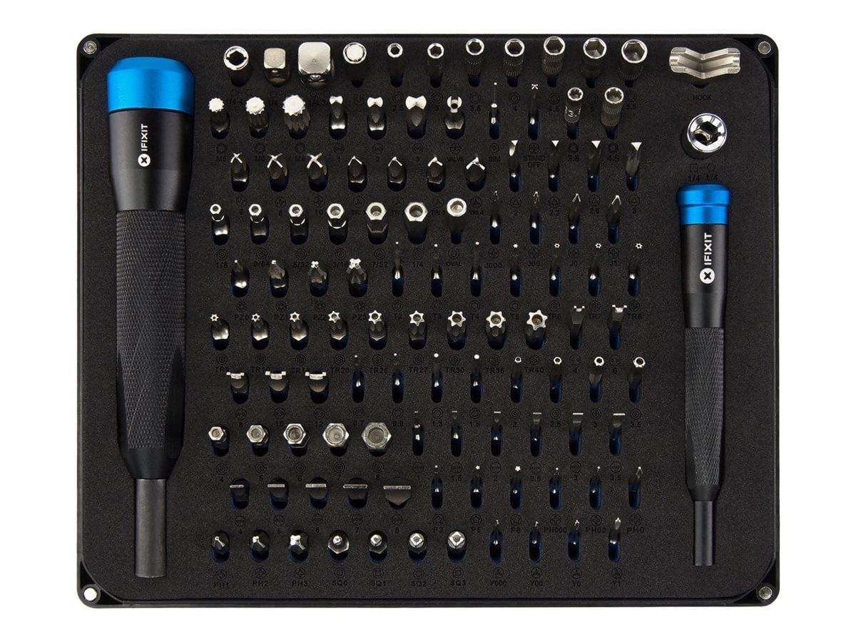 iFixit Manta Kit EU145392 Bit-Set 112teilig Schlitz, Kreuzschlitz Pozidriv, Kreuzschlitz Phillips, Pentalobe, Innen-Sechskant, Tri-Wing