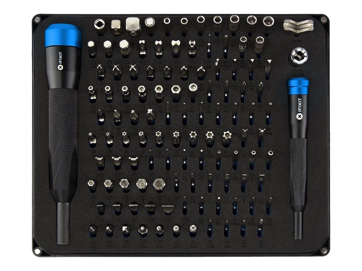 iFixit Manta Kit EU145392 Bit-Set 112teilig Schlitz, Kreuzschlitz Pozidriv, Kreuzschlitz Phillips, Pentalobe, Innen-Sechskant, Tri-Wing