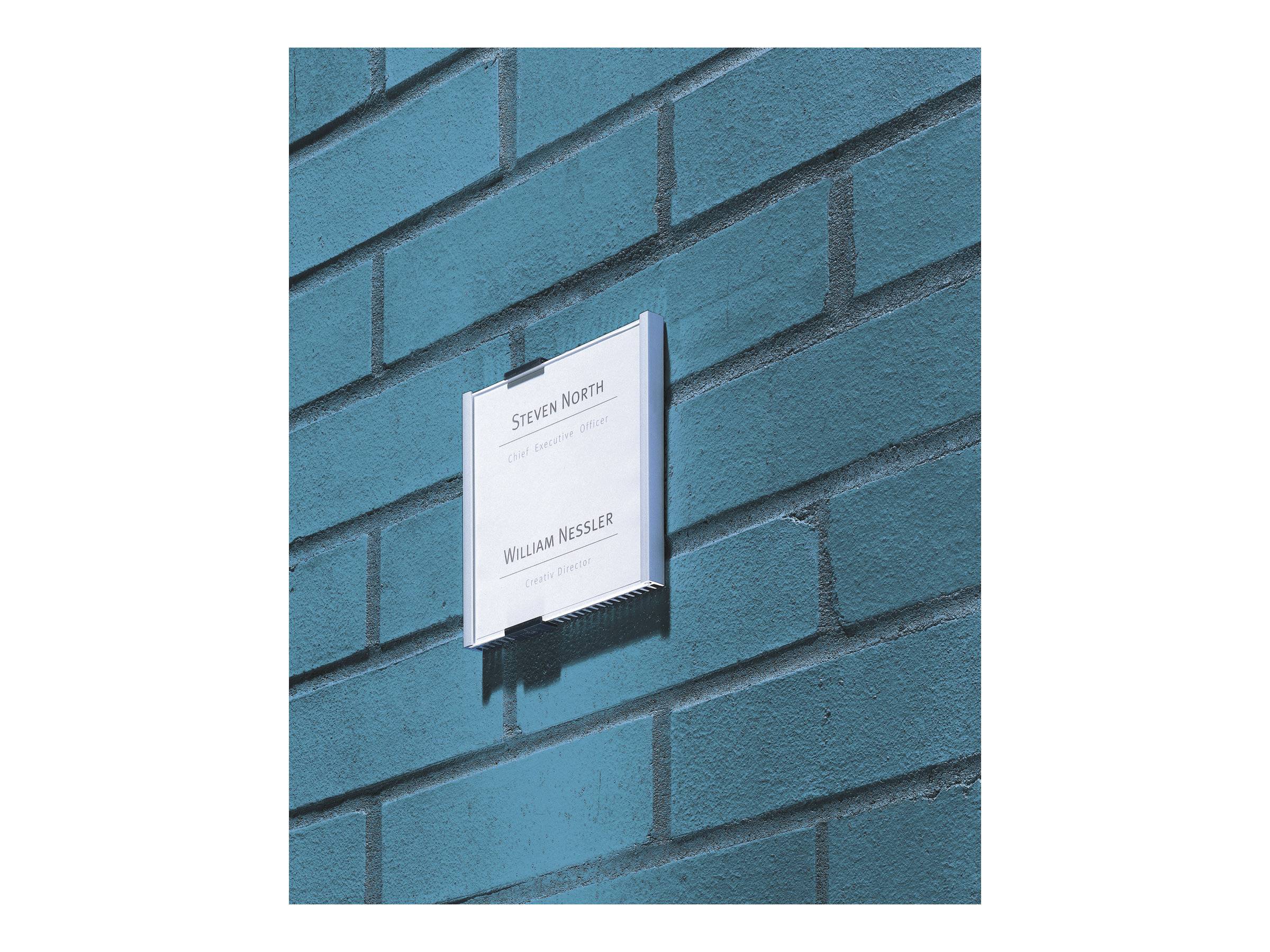 Durable Türschild INFO SIGN - 4801 (B x H) 149 mm x 105.5 mm Metallic, Silber 480123