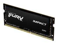 Kingston FURY Impact Laptop-Arbeitsspeicher Kit DDR4 64 GB 2 x 32 GB Non-ECC 3200 MHz 260pin SO-DIMM CL20 KF432S20IBK2/64