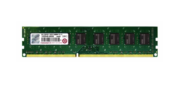 Transcend TS1GLK72V6H PC-Arbeitsspeicher Modul Industrial DDR3 8 GB 1 x 8 GB ECC 1600 MHz 240pin DIMM CL11 11-11-11 TS1GLK72V6H