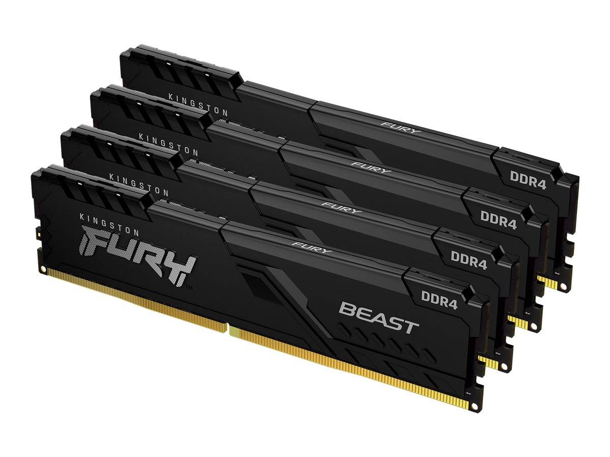Kingston FURY Beast PC-Arbeitsspeicher Kit DDR4 128 GB 4 x 32 GB 3600 MHz 288pin DIMM CL18 KF436C18BBK4/128