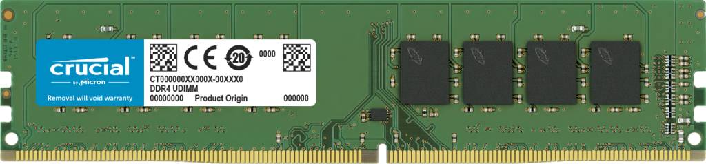 Crucial CT16G4DFRA32A PC-Arbeitsspeicher Modul DDR4 16GB 1 x 16GB 3200MHz 288pin DIMM CL22 CT16G4DFRA32A