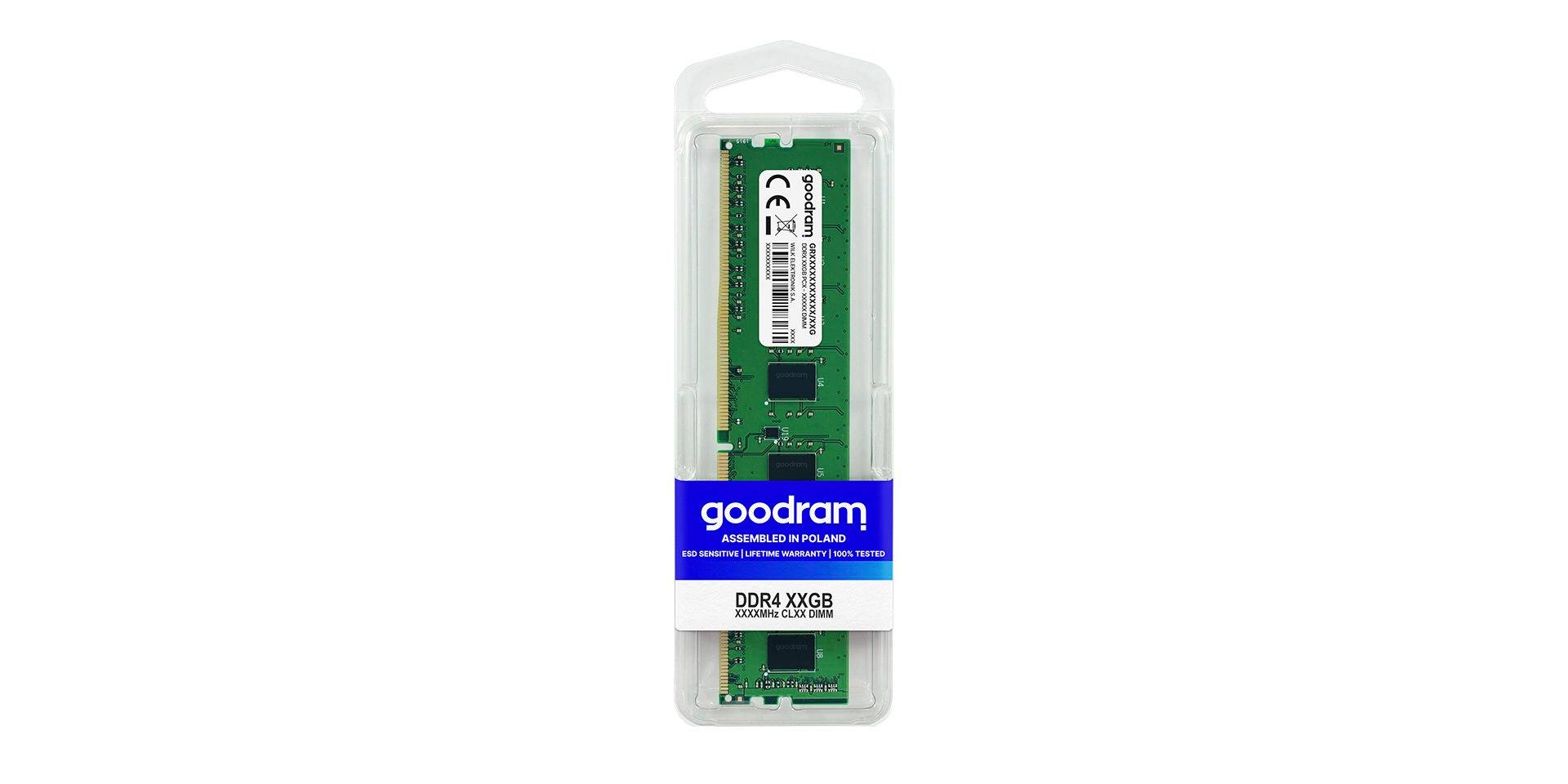 Goodram GR2666D464L19/16G PC-Arbeitsspeicher Modul 16 GB 1 x 16 GB 2666 MHz 288pin DIMM CL19 GR2666D464L19/16G