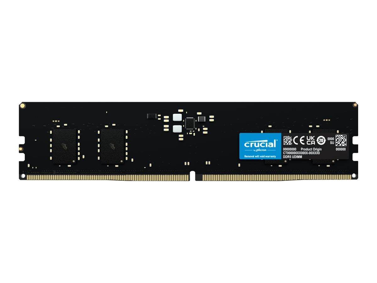 Crucial CT8G48C40U5 PC-Arbeitsspeicher Modul DDR5 8 GB 1 x 8 GB on-die ECC 4800 MHz 288pin DIMM CL40 CT8G48C40U5
