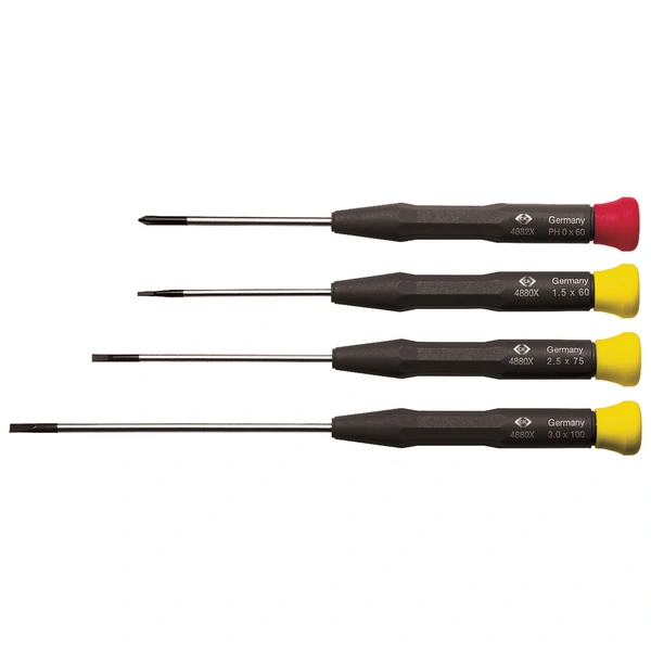 C.K ESD Schraubendreher-Set 4teilig Schlitz, Kreuzschlitz Phillips C.K ESD Schraubendreher-Set 4teilig Schlitz, Kreuzschlitz Phillips