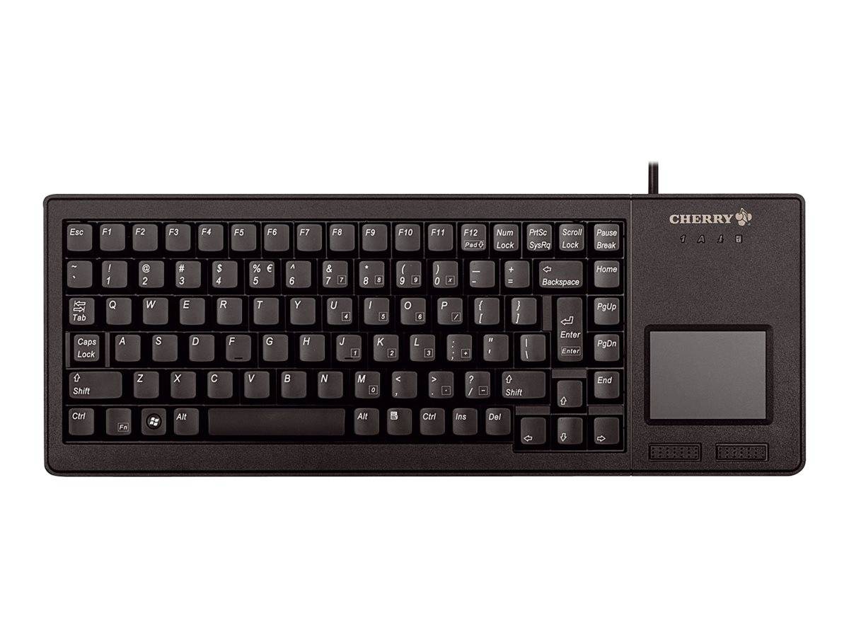 CHERRY XS Touchpad Keyboard USB Tastatur Deutsch, QWERTZ Schwarz Integriertes Touchpad